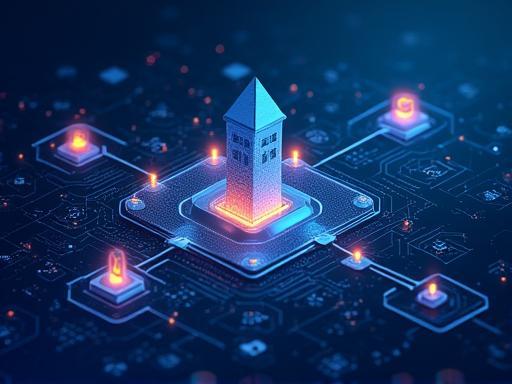 Digital campus strategy illustration - connected systems